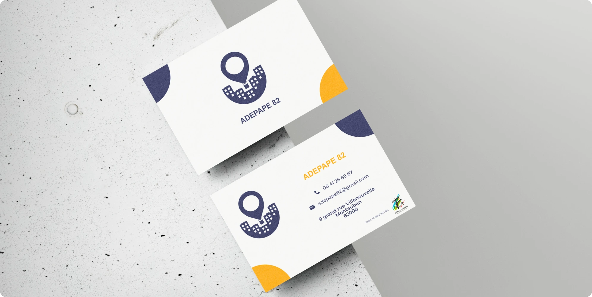 Cartes de visite de l'ADEPAPE 82