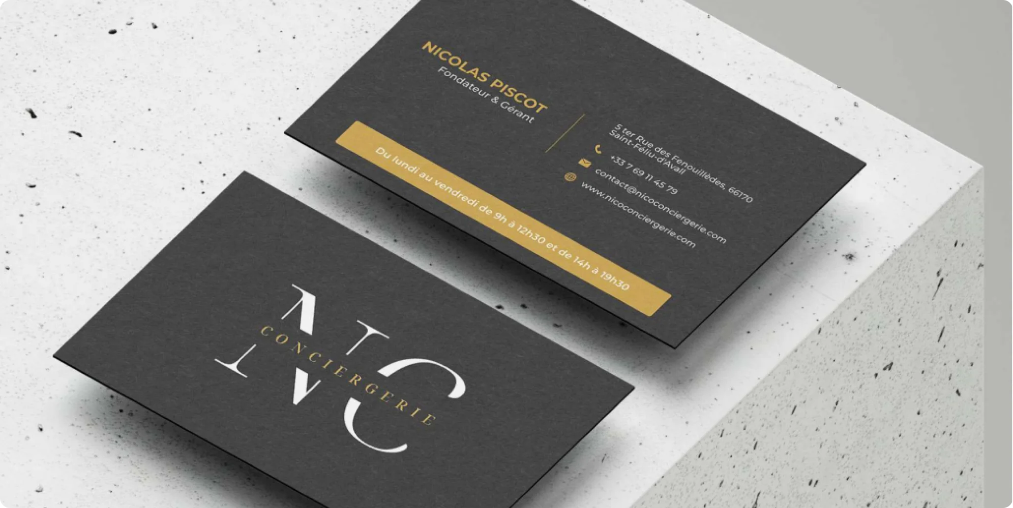 Cartes de visites Nico Conciergerie