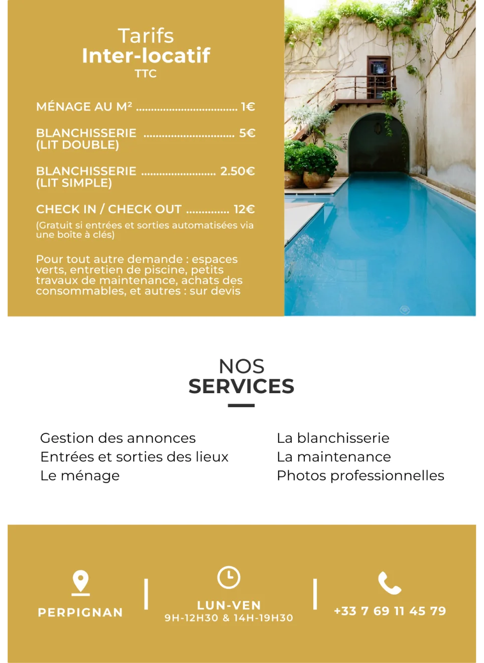 Flyer face arrière Nico Conciergerie